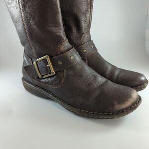 B.O.C. Born Womens Oliver Riding Knee High Boots Dk Brown Sz 9.5M